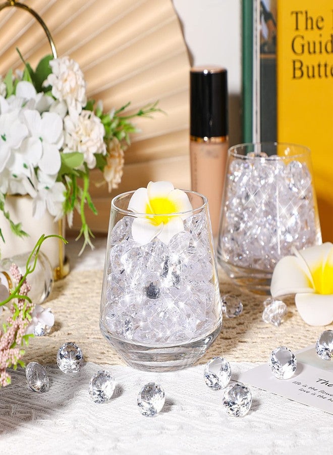 Mtlee 400 Pcs 0.8 Inch 20mm Clear Fake Diamonds Wedding Table Diamond Decor Scattering Crystal Diamonds for Decoration Vase Filler Jewelry for Wedding Anniversary Engagement Bridal Shower Party Decors - Image 5